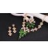 SET152 - Floral Green Jewelry Set